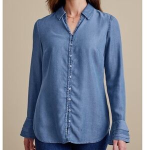 Soft Surroundings Size M Medium Sonnet Tencel Shirt